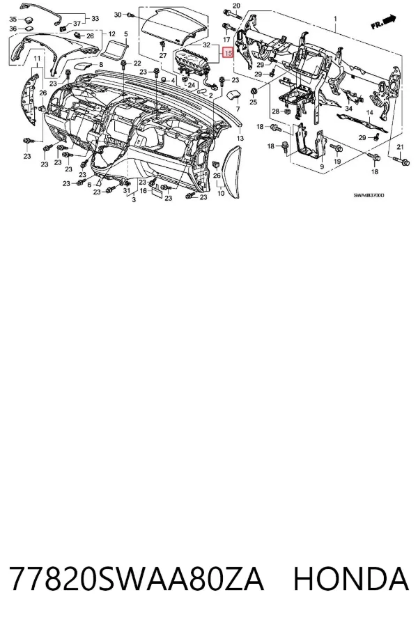  77820SWAA80ZA Honda