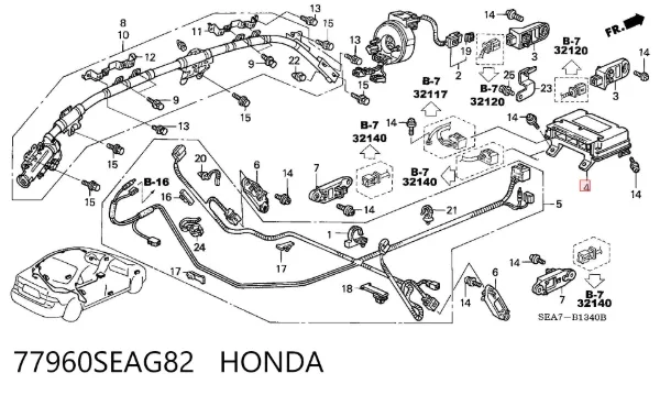 77960SEAG82 Honda