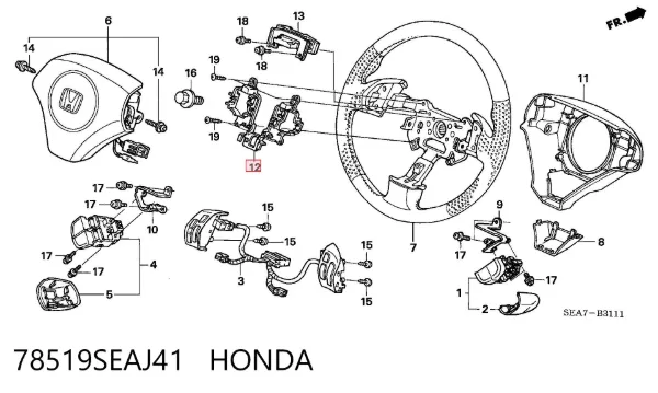  78519SEAJ41 Honda
