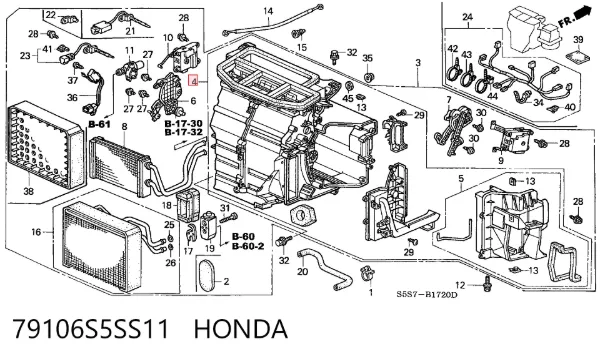  79106S5SS11 Honda