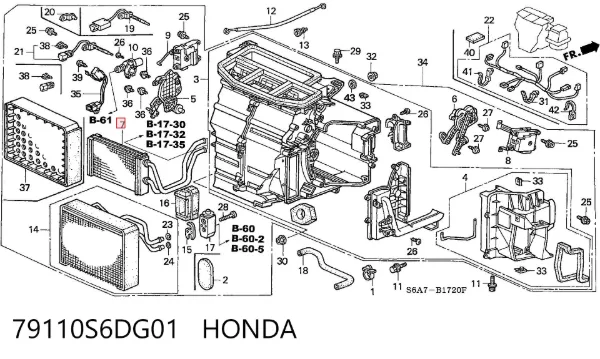 Радиатор печки Honda Civic VII