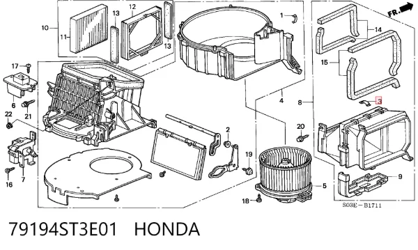  79194ST3E01 Honda