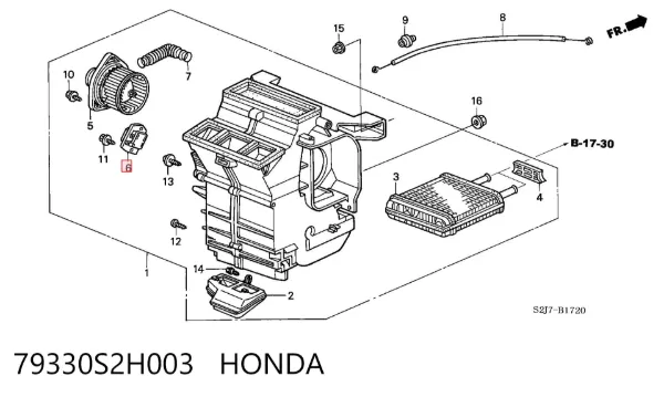  79330S2H003 Honda