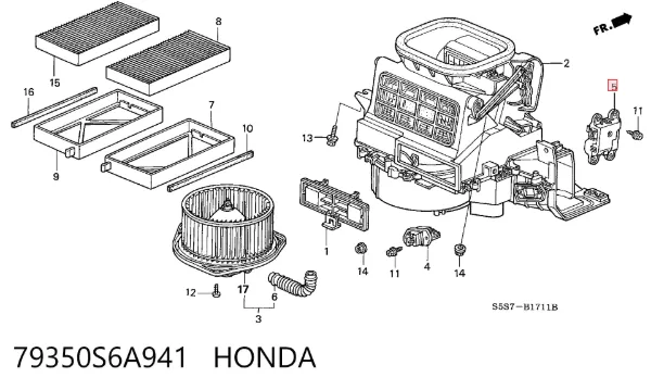  79350S6A941 Honda