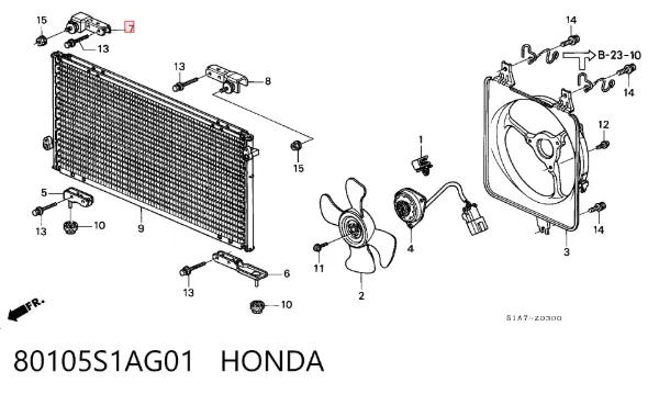  80105S1AG01 Honda