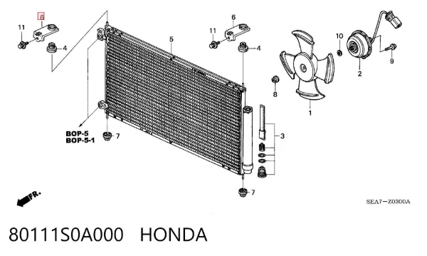  80111S0A000 Honda