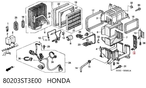  80203ST3E00 Honda