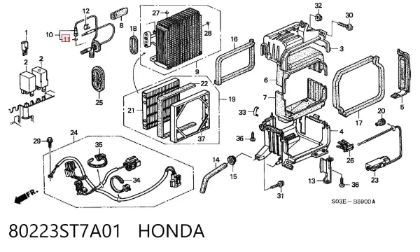 80223ST7A01 Honda