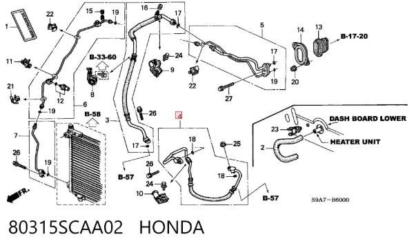  80315SCAA02 Honda
