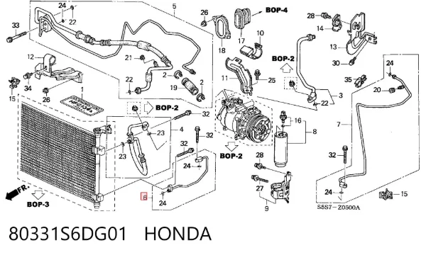  80331S6DG01 Honda