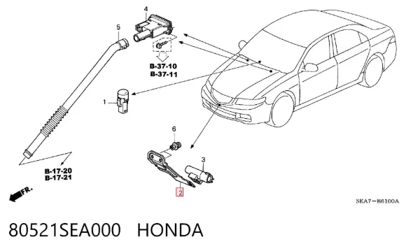  80521SEA000 Honda