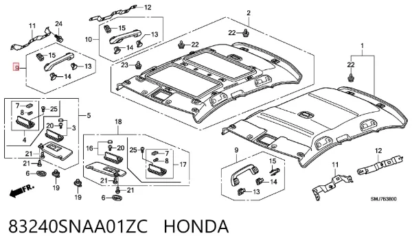 83240SNAA01ZC Honda