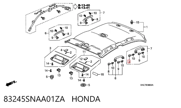  83245SNAA01ZA Honda