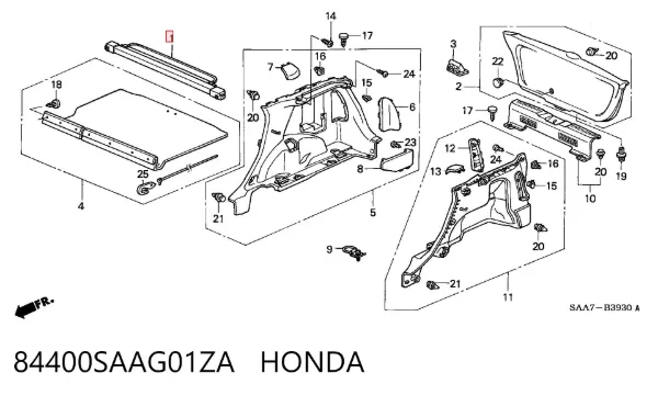  84400SAAG01ZA Honda