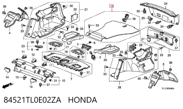  84521TL0E02ZA Honda