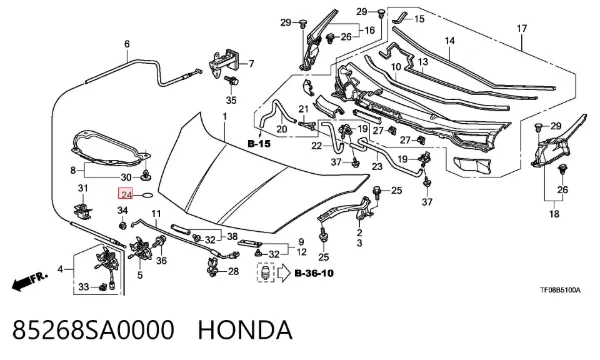  85268SA0000 Honda