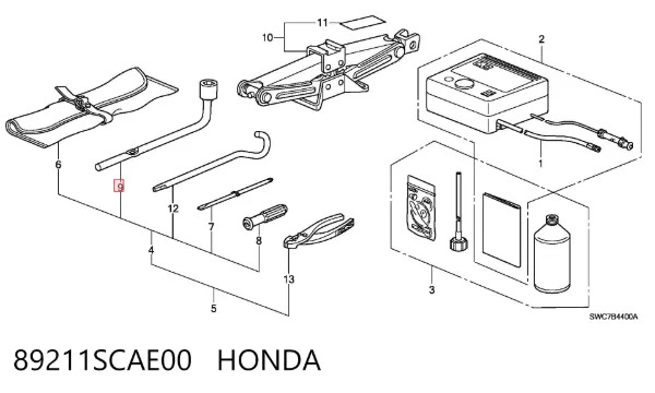  89211SCAE00 Honda