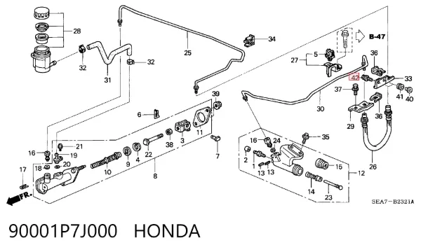  90001P7J000 Honda