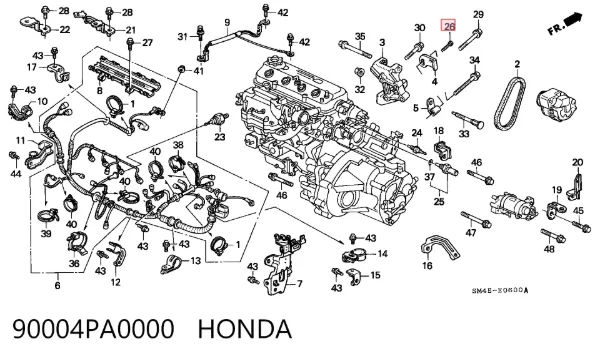  90004PA0000 Honda