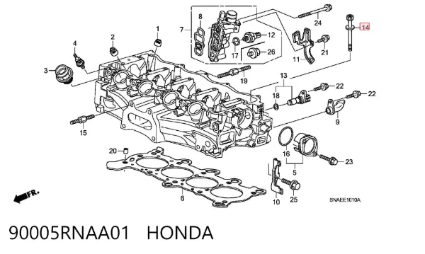Болт ГБЦ Honda CR-V III
