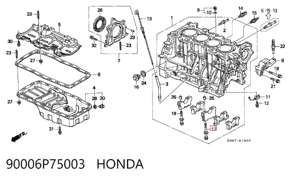  90006P75003 Honda