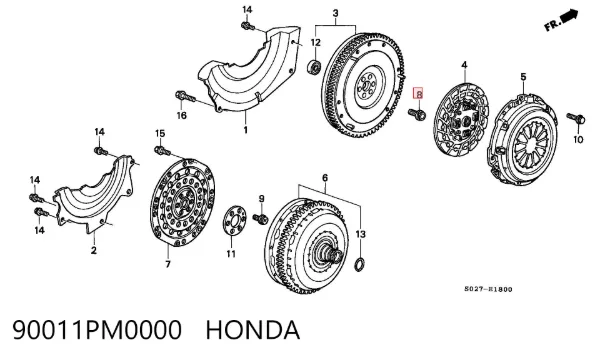  90011PM0000 Honda