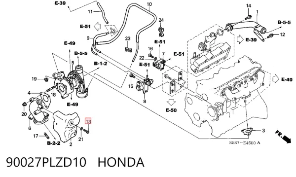  90027PLZD10 Honda