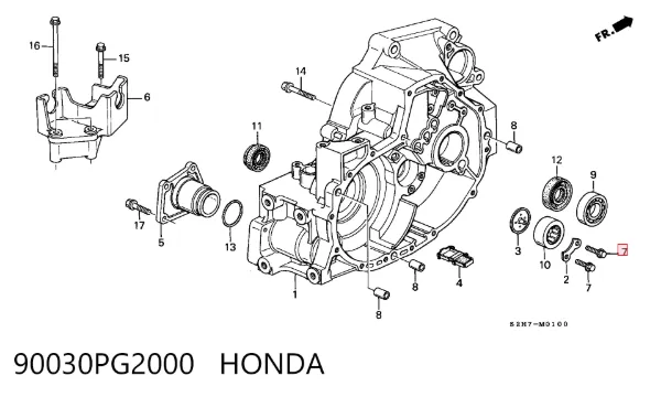  90030PG2000 Honda