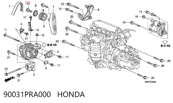  90031PRA000 Honda