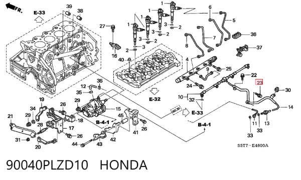  90040PLZD10 Honda