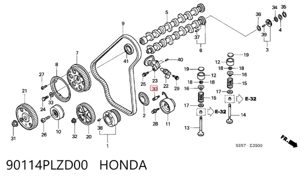  90114PLZD00 Honda