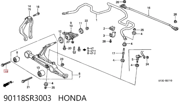  90118SR3003 Honda