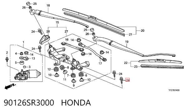  90126SR3000 Honda