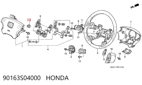  90163S04000 Honda