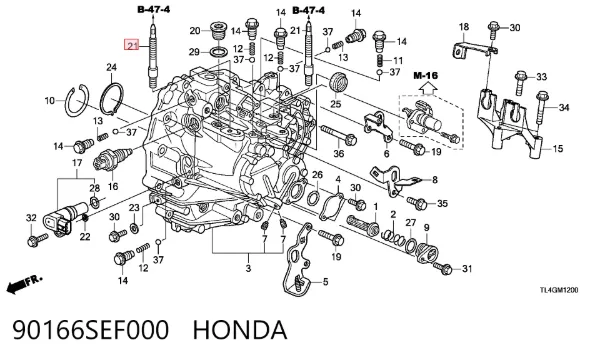  90166SEF000 Honda