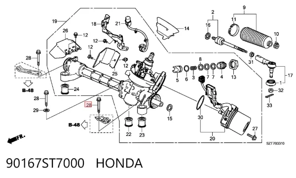  90167ST7000 Honda