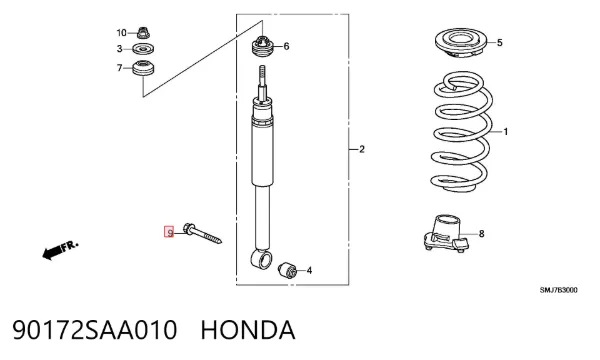  90172SAA010 Honda