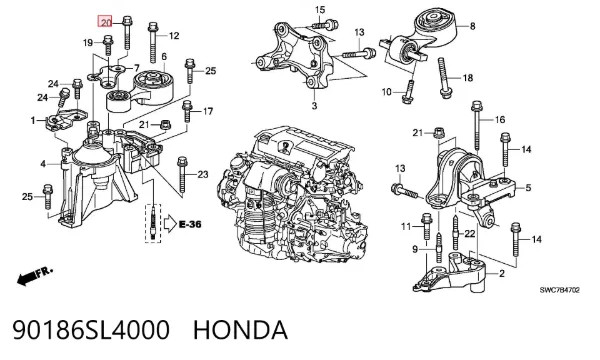  90186SL4000 Honda