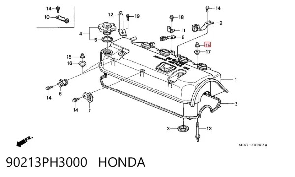 Гайки колесные 90213PH3000 Honda