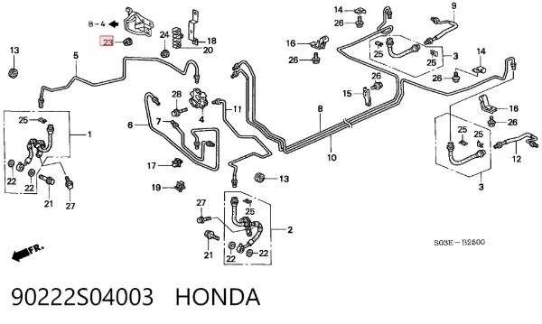  90222S04003 Honda