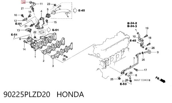  90225PLZD20 Honda