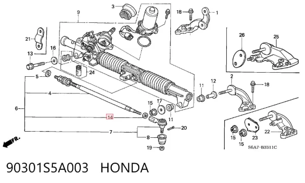  90301S5A003 Honda