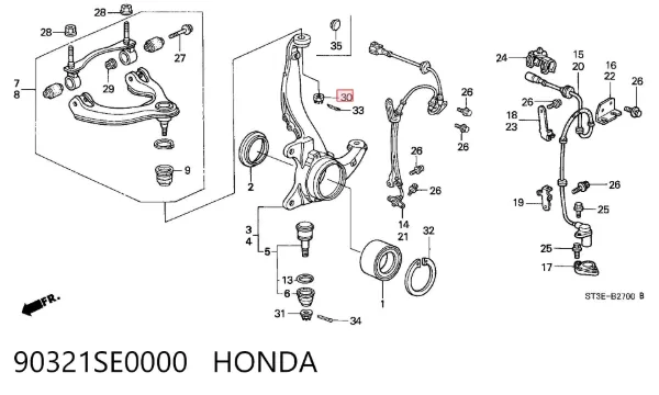  90321SE0000 Honda