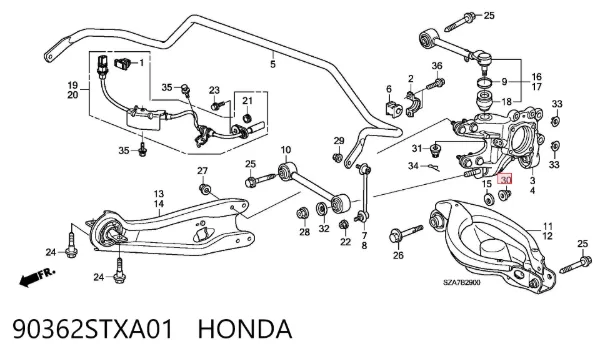  90362STXA01 Honda