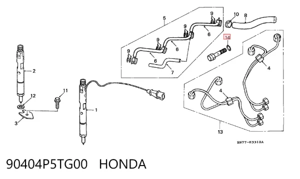  90404P5TG00 Honda
