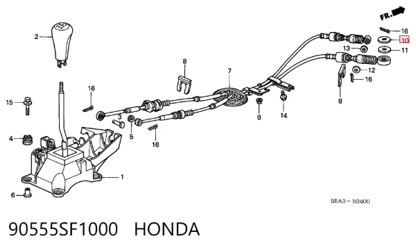  90555SF1000 Honda