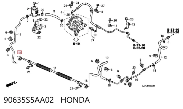  90635S5AA02 Honda