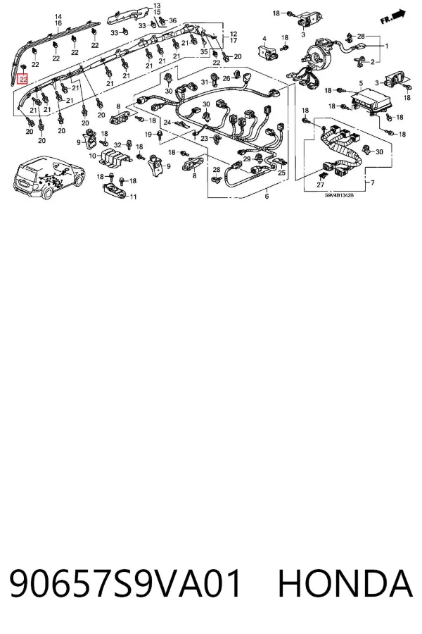  90657S9VA01 Honda