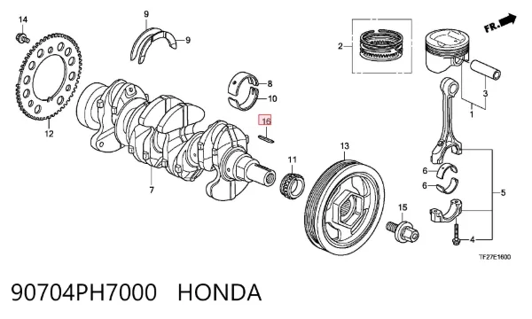  90704PH7000 Honda