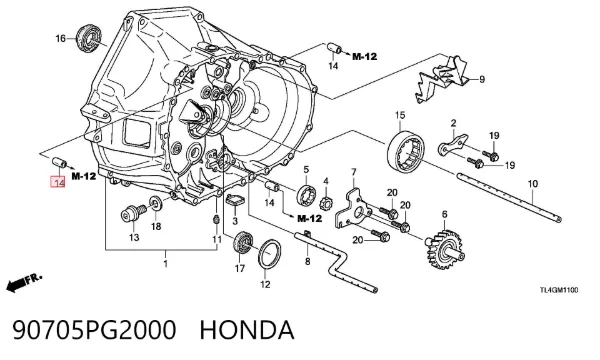  90705PG2000 Honda